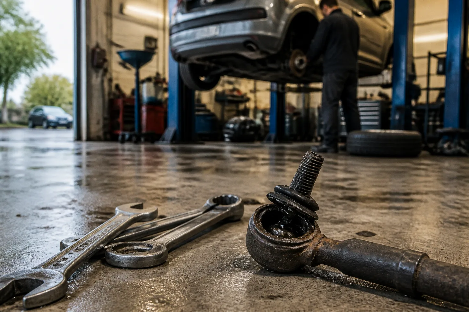 Spurstangenkopf ausgeschlagen: Symptome und Reparatur